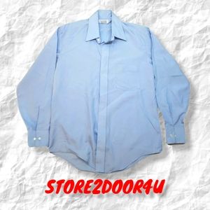 Vintage Manhattan LeSoft Shirt Button Down Men's sz 16 (32/33) Long Sleeve